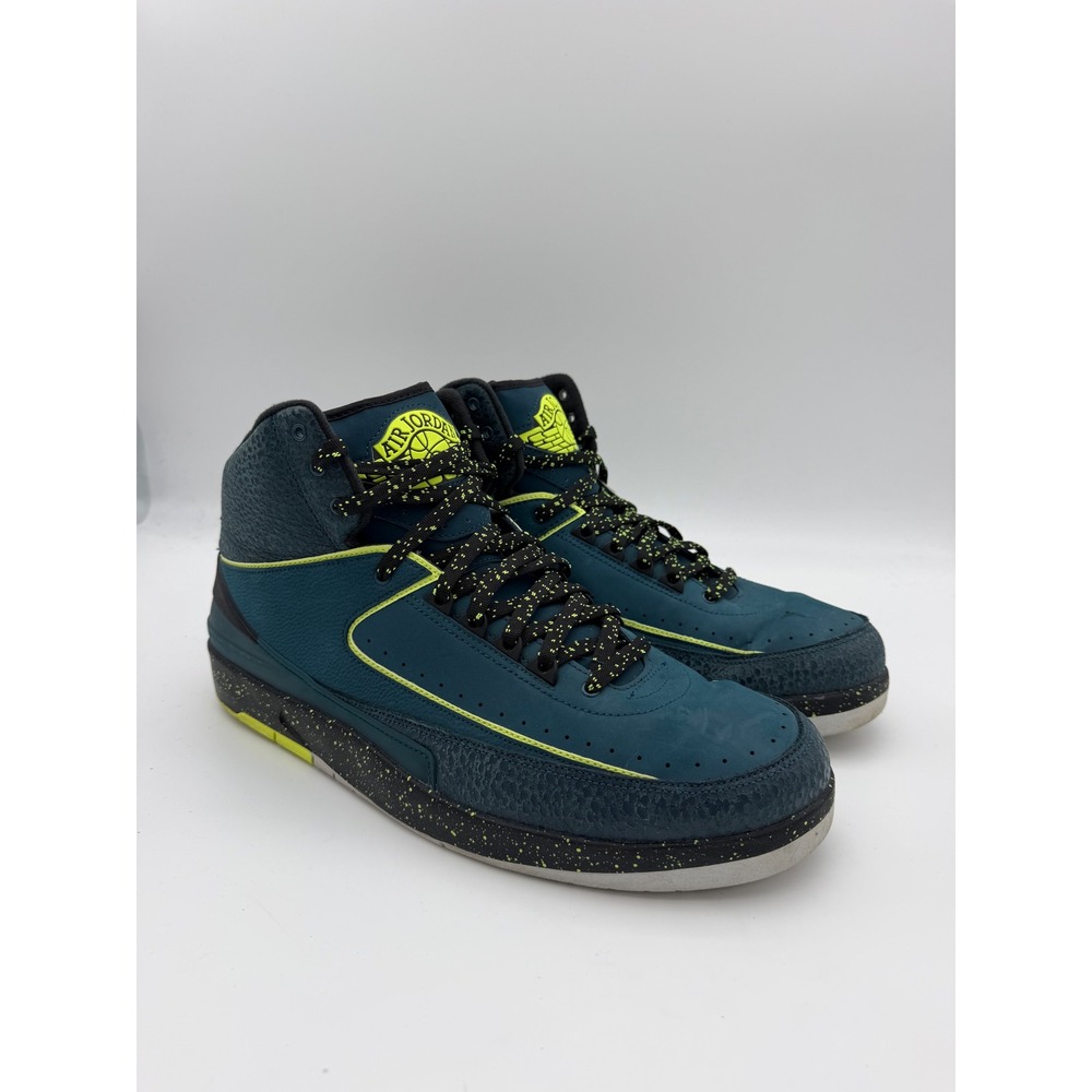 Nike Air Jordan 2 Retro Nightshade Mens Basketball Shoes 385475-303 Blue Volt 14